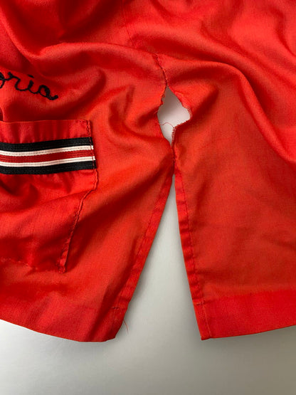 【現状渡し品】【メンズ】 HILTON ヒルトン PERMANENT PRESSタグ 70S USA製 SS BOWLING SHIRT ボウリングシャツ トップス 146-250405-ks-11-min サイズ：40 カラー：レッド系 万代Net店