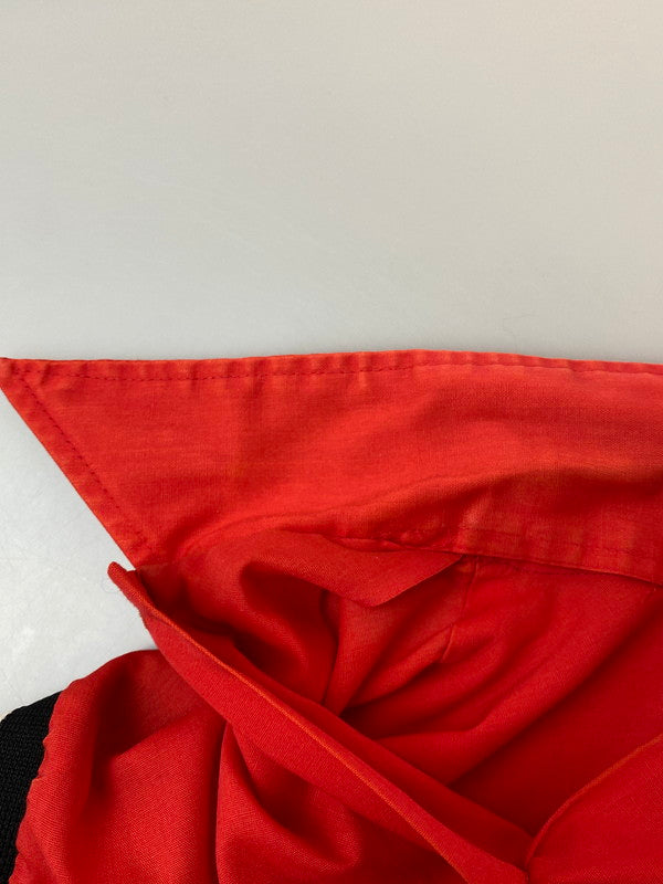 【現状渡し品】【メンズ】 HILTON ヒルトン PERMANENT PRESSタグ 70S USA製 SS BOWLING SHIRT ボウリングシャツ トップス 146-250405-ks-11-min サイズ：40 カラー：レッド系 万代Net店