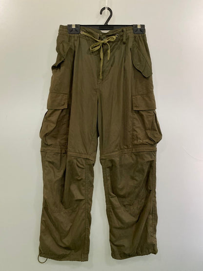 【現状渡し品】【メンズ】 HUF ハフ NYLON CARGO 3WAY PANTS ナイロンカーゴパンツ 153-250419-ks-21-min サイズ：L カラー：カーキ 万代Net店