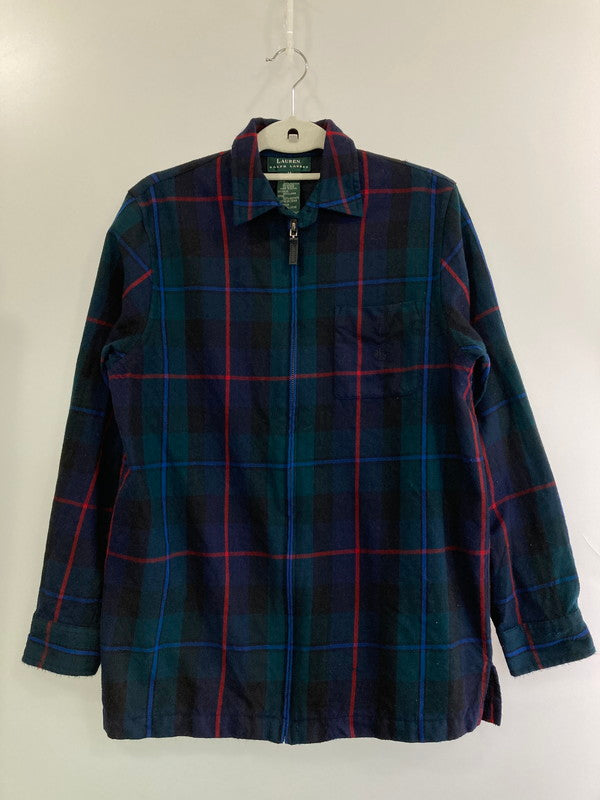 【中古品】【レディース】 LAUREN ローレン RALPH LAUREN 緑タグ LS CHECK FULL ZIP JACKET ロングスリーブ 169-250428-AS-21-min サイズ：M カラー：グリーン系 万代Net店