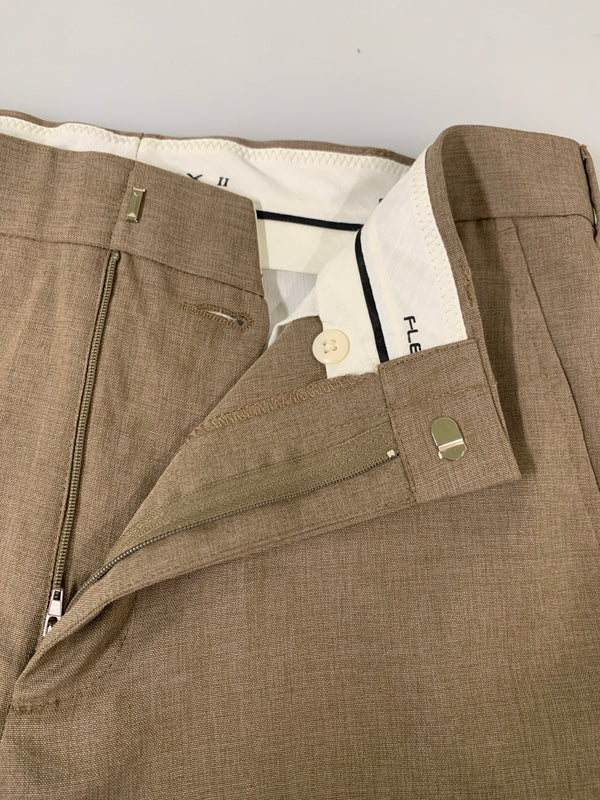 【中古品】【メンズ】 DAVID TAYLOR デヴィットテイラー SLACKS スラックス センタープレス 157-260615-kt-12-min サイズ：32×30 カラー：ブラウン系 万代Net店