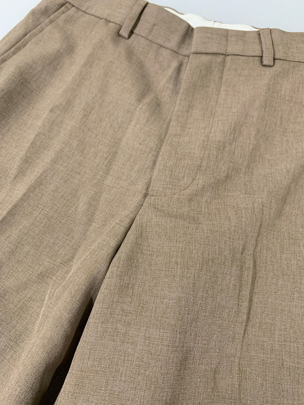 【中古品】【メンズ】 DAVID TAYLOR デヴィットテイラー SLACKS スラックス センタープレス 157-260615-kt-12-min サイズ：32×30 カラー：ブラウン系 万代Net店