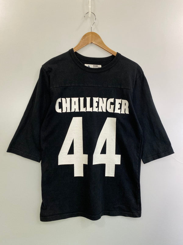 【中古品】【メンズ】 CHALLENGER チャレンジャー FOOTBALL TEE ショートスリーブ 142-250412-AS-26-min サイズ：M カラー：ブラック 万代Net店