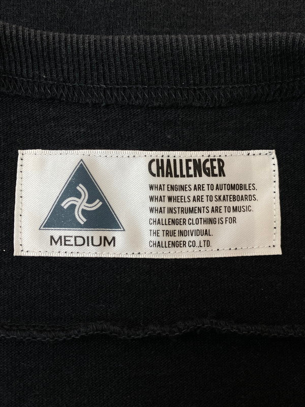 【中古品】【メンズ】 CHALLENGER チャレンジャー FOOTBALL TEE ショートスリーブ 142-250412-AS-26-min サイズ：M カラー：ブラック 万代Net店