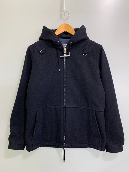 【中古品】【メンズ】 BALANCE&HARMONY バランスアンドハーモニー ×MIGHTY MAC マイティーマック メルトンジャケット アウター 144-250707-jt-08-min サイズ：M カラー：ネイビー 万代Net店