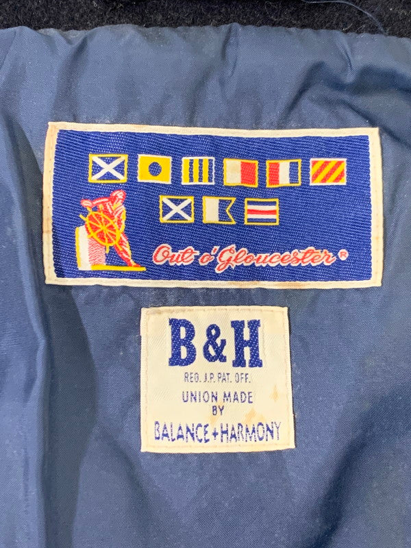 【中古品】【メンズ】 BALANCE&HARMONY バランスアンドハーモニー ×MIGHTY MAC マイティーマック メルトンジャケット アウター 144-250707-jt-08-min サイズ：M カラー：ネイビー 万代Net店