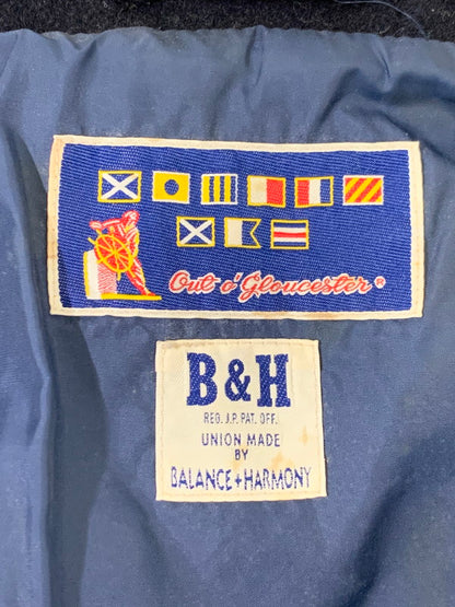 【中古品】【メンズ】 BALANCE&HARMONY バランスアンドハーモニー ×MIGHTY MAC マイティーマック メルトンジャケット アウター 144-250707-jt-08-min サイズ：M カラー：ネイビー 万代Net店