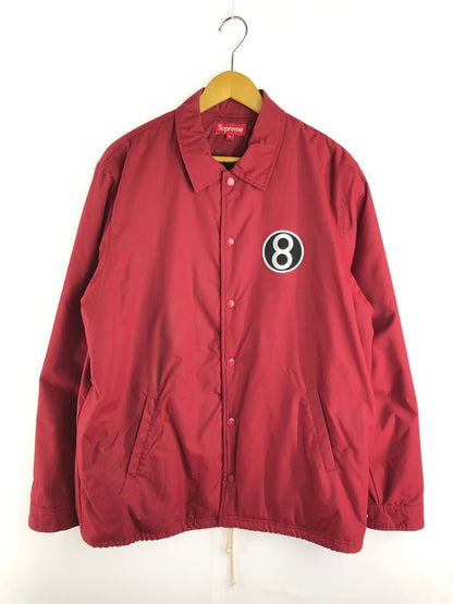 【中古品】【メンズ】 Supreme シュプリーム SUPREME 12AW 8BALL COACHJACKET 149-251109-rt-13-tag サイズ：XL カラー：レッド 万代Net店
