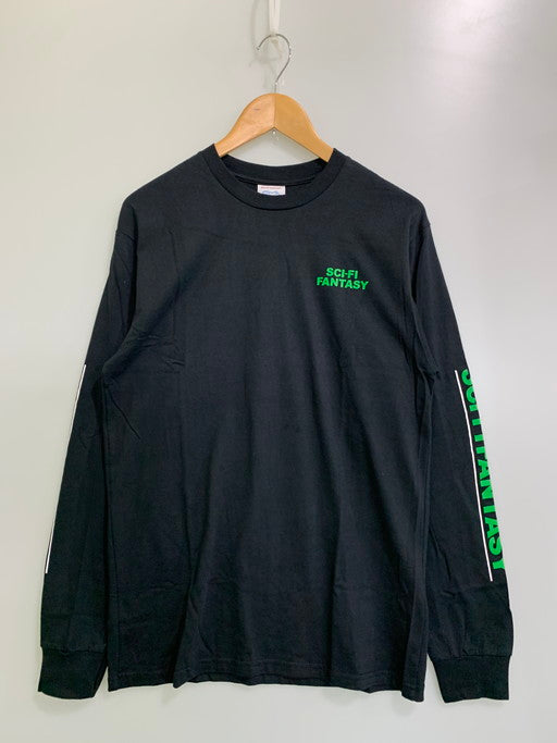 【中古品】【メンズ】 SCI-FI FANTASY サイファイファンタジー SLEEVE PRINT L S TEE Tシャツ トップス 142-250411-ks-47-min サイズ：M カラー：ブラック 万代Net店