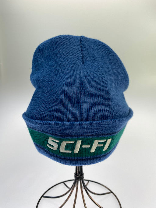 【中古美品】【メンズ/レディース】 SCI-FI FANTASY LOGO BEANIE サイファイファンタジー ロゴビーニー ニット帽 帽子 185-250416-yn-05-min カラー：ブルー系 万代Net店