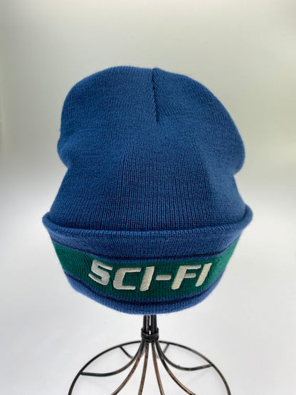 【中古美品】【メンズ/レディース】 SCI-FI FANTASY LOGO BEANIE サイファイファンタジー ロゴビーニー ニット帽 帽子 185-250416-yn-05-min カラー：ブルー系 万代Net店