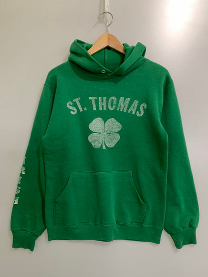【中古品】【メンズ】 SUPER WEIGHT BY RUSSELL スーパー ウエイト バイ ラッセル HOODIE ST.THOMAS フーディ パーカー トップス 146-250718-jt-24-min サイズ：S カラー：グリーン 万代Net店