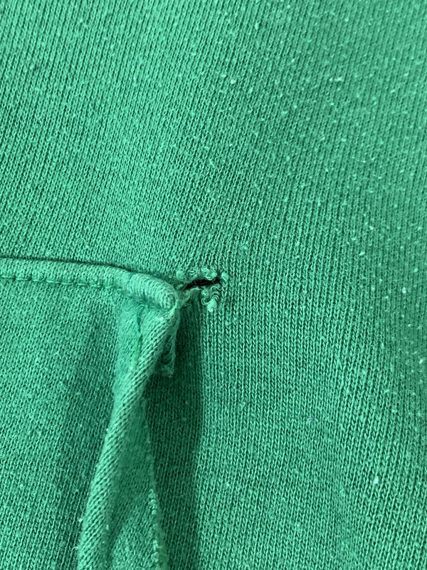 【中古品】【メンズ】 SUPER WEIGHT BY RUSSELL スーパー ウエイト バイ ラッセル HOODIE ST.THOMAS フーディ パーカー トップス 146-250718-jt-24-min サイズ：S カラー：グリーン 万代Net店