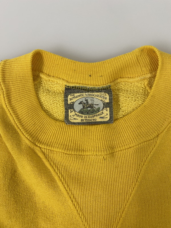 【中古品】【メンズ】 EXACTO 70-80's SWEATSHIRT スウェットシャツ トレーナー トップス 146-250430-yn-11-min サイズ：16 カラー：イエロー 万代Net店