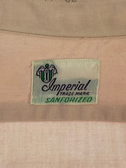 【中古品】【メンズ】 IMPERIAL インペリアル 推定60'S マチ付きシャツ トップス 長袖シャツ 146-250724-cn-8-min サイズ：表記なし カラー：サーモンピンク系 万代Net店