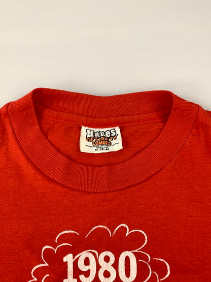 【中古品】【メンズ】 HANES ヘインズ 80'S PRINT TEE ショートスリーブ 146-250414-AS-34-min サイズ：M カラー：レッド 万代Net店