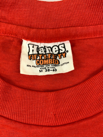 【中古品】【メンズ】 HANES ヘインズ 80'S PRINT TEE ショートスリーブ 146-250414-AS-34-min サイズ：M カラー：レッド 万代Net店