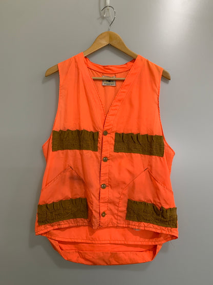 【現状渡し品】【メンズ】 BLACK SHEEP ブラックシープ HUNTING CLOTHING NYLON HUNTING VEST ハンティングクロージング ナイロンベスト 146-260615-kt-16-min サイズ：S カラー：オレンジ/ブラウン系 万代Net店