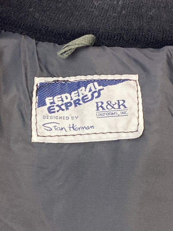 【現状渡し品】【メンズ】 FEDERAL EXPRESS FLIGHT JACKET フェデラル エクスプレス フライト ジャケット メンズ アウター 146-260617-KS-13-min サイズ：不明 カラー：ブラック 万代Net店