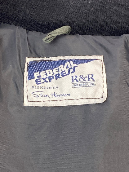 【現状渡し品】【メンズ】 FEDERAL EXPRESS FLIGHT JACKET フェデラル エクスプレス フライト ジャケット メンズ アウター 146-260617-KS-13-min サイズ：不明 カラー：ブラック 万代Net店