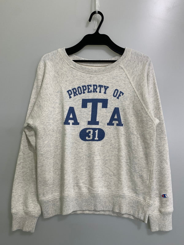 【中古品】【メンズ】 Champion チャンピオン ATA SWEATSHIRT スウェットシャツ トップス 148-250718-jt-16-min サイズ：M カラー：ホワイト 万代Net店
