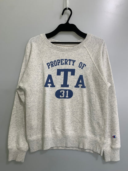 【中古品】【メンズ】 Champion チャンピオン ATA SWEATSHIRT スウェットシャツ トップス 148-250718-jt-16-min サイズ：M カラー：ホワイト 万代Net店
