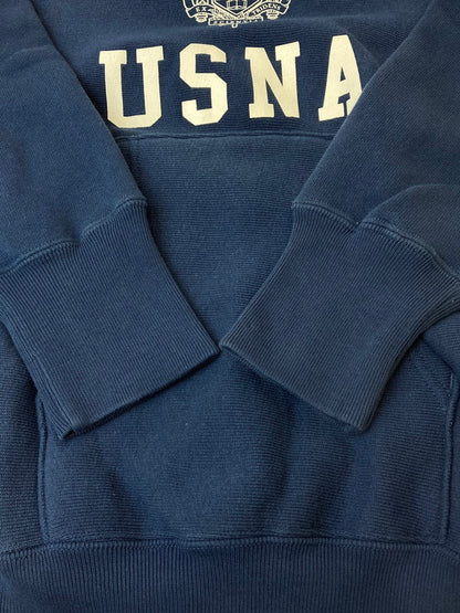 【中古品】【メンズ】 Champion チャンピオン USNA REVERSE WEAVE HOODIE 青単復刻 リバースウィーブ パーカー メンズ トップス フーディー プリント 148-250409-em-25-min サイズ：S カラー：ネイビー 万代Net店