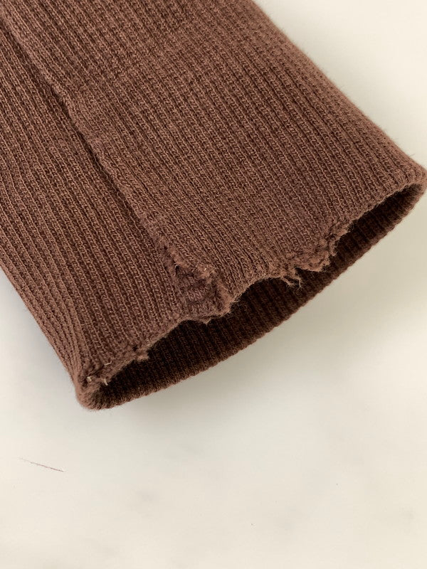 【中古品】【メンズ】 Champion チャンピオン バータグ復刻 前V SWEATSHIRT スウェットシャツ トップス 148-250718-jt-17-min サイズ：L カラー：ブラウン 万代Net店