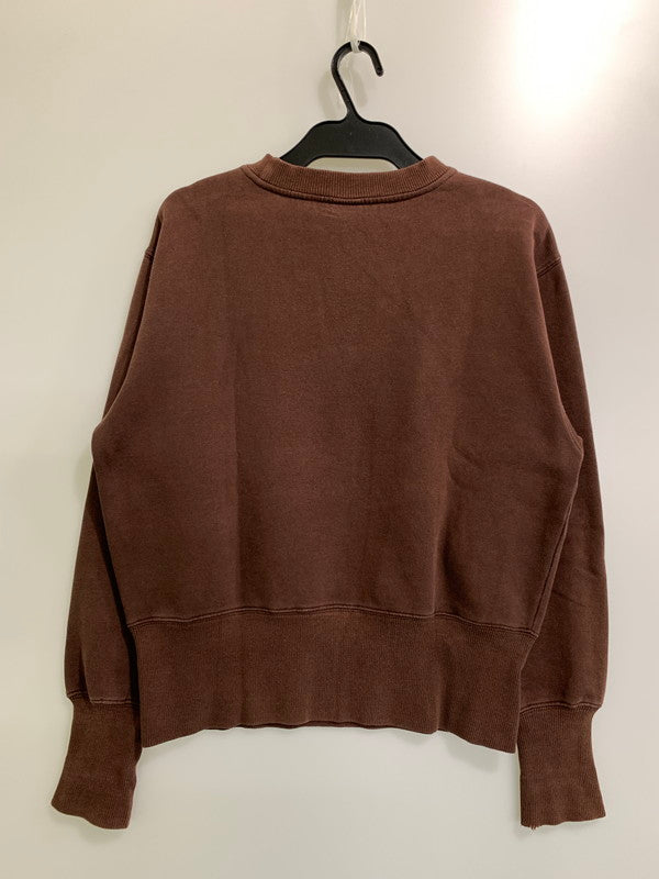 【中古品】【メンズ】 Champion チャンピオン バータグ復刻 前V SWEATSHIRT スウェットシャツ トップス 148-250718-jt-17-min サイズ：L カラー：ブラウン 万代Net店