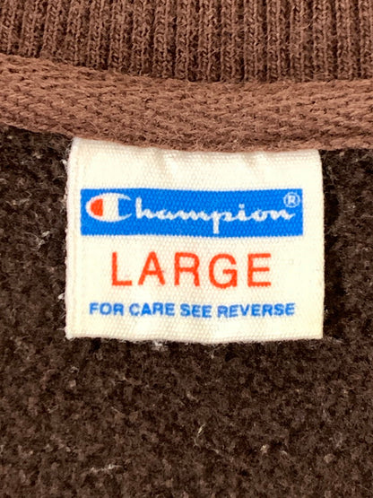 【中古品】【メンズ】 Champion チャンピオン バータグ復刻 前V SWEATSHIRT スウェットシャツ トップス 148-250718-jt-17-min サイズ：L カラー：ブラウン 万代Net店