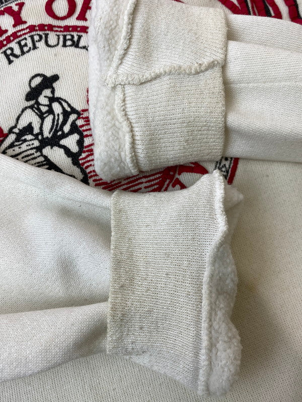 【現状渡し品】【メンズ】 ARTEX アルテックス 70-80'S "OKLAHOMA" SWEATSHIRT スウェット トレーナー 146-250412-AS-30-min サイズ：L カラー：ホワイト 万代Net店