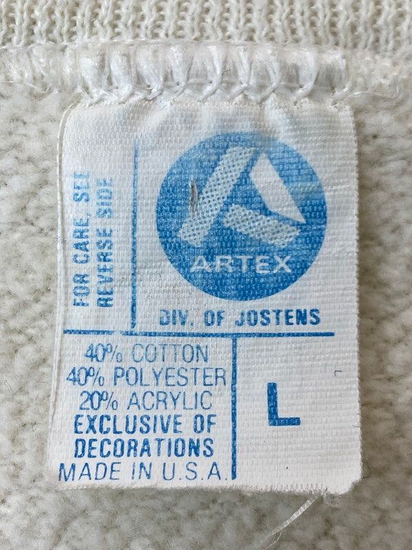 【現状渡し品】【メンズ】 ARTEX アルテックス 70-80'S "OKLAHOMA" SWEATSHIRT スウェット トレーナー 146-250412-AS-30-min サイズ：L カラー：ホワイト 万代Net店