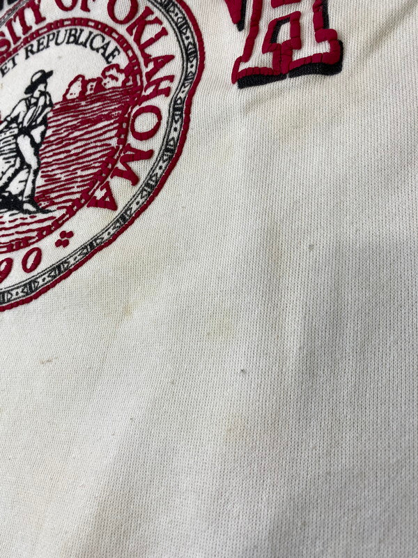 【現状渡し品】【メンズ】 ARTEX アルテックス 70-80'S "OKLAHOMA" SWEATSHIRT スウェット トレーナー 146-250412-AS-30-min サイズ：L カラー：ホワイト 万代Net店