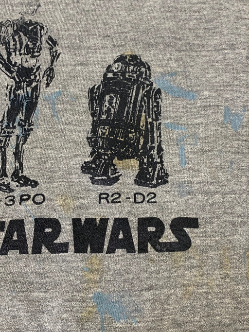 【現状渡し品】【メンズ】 USED 推定70-80'S STAR WARS CUT OFF SWEATSHIRT スウェットシャツ 146-250411-ks-60-min カラー：グレー 万代Net店