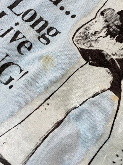 【現状渡し品】【メンズ】 BANTAMS バンタム ELVIS PRESLEY PRINT TEE 推定80'S エルヴィス・プレスリー プリント Tシャツ 80年代 メンズ トップス 146-250409-em-23-min サイズ：L カラー：サックスブルー 万代Net店