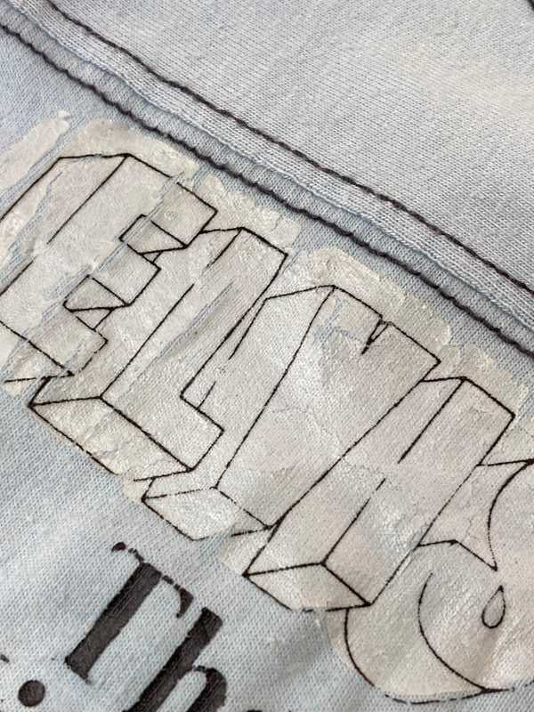 【現状渡し品】【メンズ】 BANTAMS バンタム ELVIS PRESLEY PRINT TEE 推定80'S エルヴィス・プレスリー プリント Tシャツ 80年代 メンズ トップス 146-250409-em-23-min サイズ：L カラー：サックスブルー 万代Net店