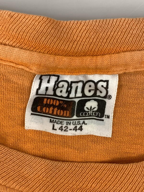 【中古品】【メンズ】 HANES ヘインズ 70-80'S "NAUTILUS" S S TEE ショートスリーブ 146-250414-AS-37-min サイズ：M カラー：オレンジ 万代Net店