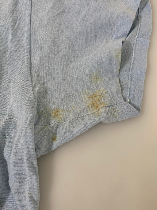 【現状渡し品】【メンズ】 HANES ヘインズ 70'S "ASKA" S S TEE ショートスリーブ 146-250412-AS-1-min サイズ：XL(46-48) カラー：ブルー 万代Net店