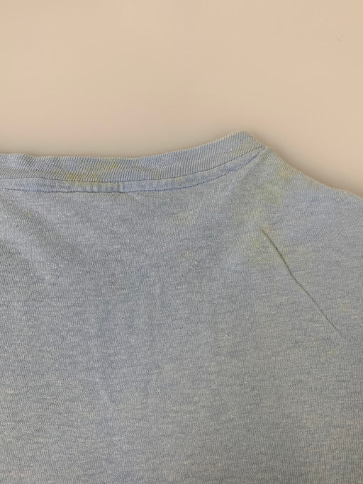 【現状渡し品】【メンズ】 HANES ヘインズ 70'S "ASKA" S S TEE ショートスリーブ 146-250412-AS-1-min サイズ：XL(46-48) カラー：ブルー 万代Net店