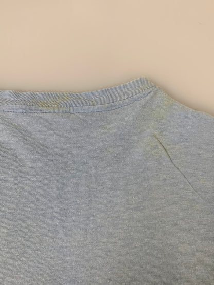【現状渡し品】【メンズ】 HANES ヘインズ 70'S "ASKA" S S TEE ショートスリーブ 146-250412-AS-1-min サイズ：XL(46-48) カラー：ブルー 万代Net店