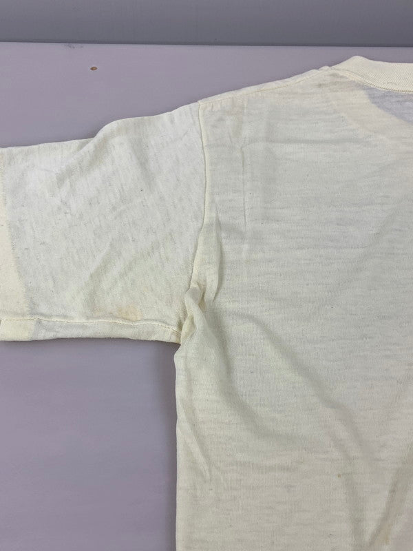 【現状渡し品】【メンズ】 SPORTS WEAR スポーツウェア 70-80'S "TEXAN 辞書" S S TEE 146-250414-AS-33-min サイズ：M カラー：ベージュ 万代Net店