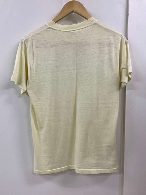 【現状渡し品】【メンズ】 SPORTS WEAR スポーツウェア 70-80'S "TEXAN 辞書" S S TEE 146-250414-AS-33-min サイズ：M カラー：ベージュ 万代Net店