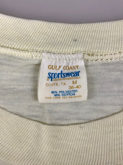 【現状渡し品】【メンズ】 SPORTS WEAR スポーツウェア 70-80'S "TEXAN 辞書" S S TEE 146-250414-AS-33-min サイズ：M カラー：ベージュ 万代Net店