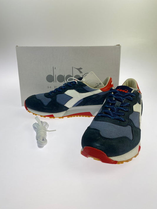 【中古品】【メンズ】 DIADORA HERITAGE ディアドラ ヘリテージ TRIDENT 90 C SW トリデント 90 キャンバス ストーンウォッシュ 201.161304.01.60073 スニーカー 靴 162-250416-jt-01-min サイズ：US 9 27.0cm カラー：BLUE SHADOW 万代Net店