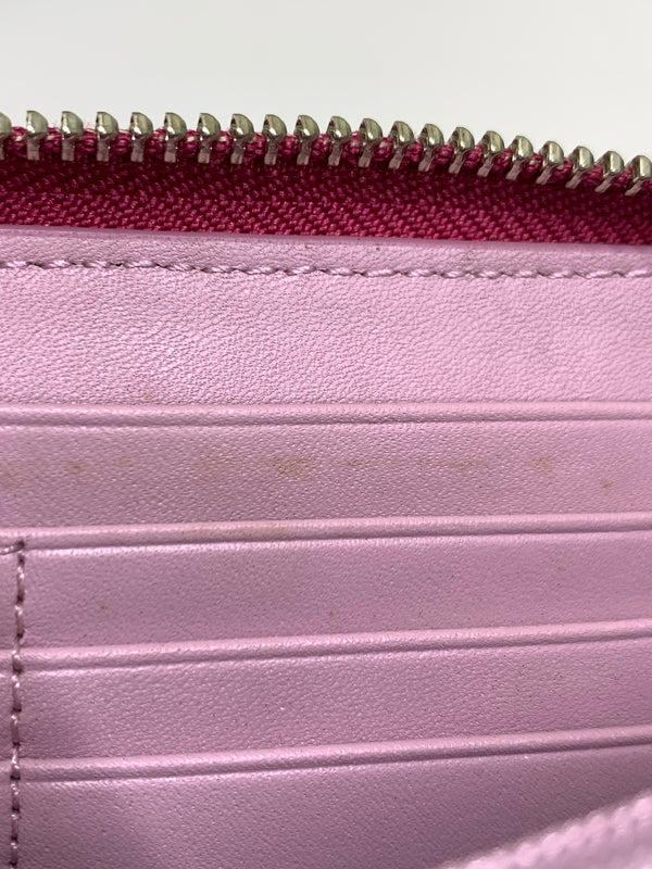 【中古品】【レディース】 COACH コーチ SKHRA ROUND ZIP WALLET 43439 ラウンドファスナーウォレット 長財布 181-260806-yn-12-min カラー：PINK/BROWN 万代Net店