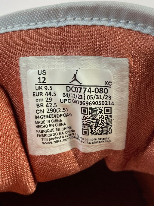 【中古美品】【メンズ】 NIKE ナイキ WOMEN'S AIR JORDAN 1 LOW DC0774-080 ウィメンズ エアージョーダン1ロー スニーカー 靴 160-250411-jt-05-min サイズ：US 12 29.0cm カラー：PURE PLATINUM/SKY J ORANGE 万代Net店