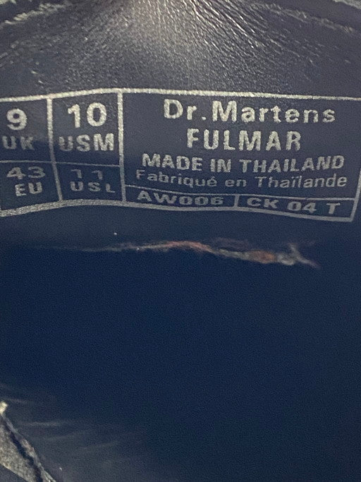 【中古品】【メンズ】 Dr.Martens ドクターマーチン FULMAR フルマー スムースレザー レースアップシューズ 3アイシューズ 164-250416-jt-08-min サイズ：UK 9 カラー：ブラック 万代Net店