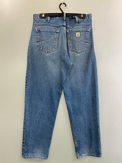 【中古品】【メンズ】 Carhartt カーハート B113 DST WORK JEANS ワークジーンズ 157-250719-ks-32-min サイズ：36×32 カラー：インディゴ 万代Net店