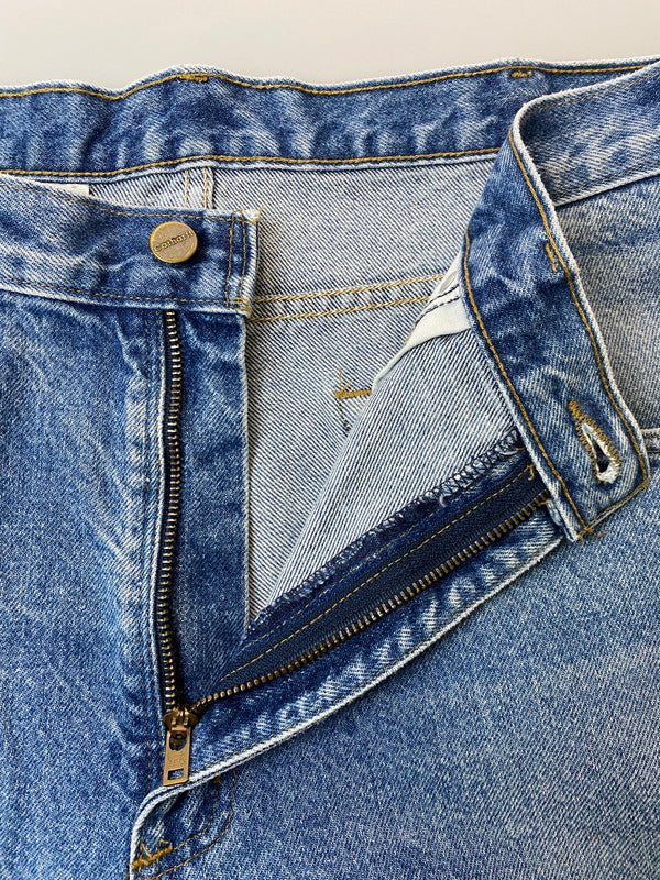 【中古品】【メンズ】 Carhartt カーハート B113 DST WORK JEANS ワークジーンズ 157-250719-ks-32-min サイズ：36×32 カラー：インディゴ 万代Net店