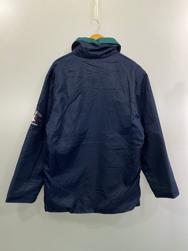 【現状渡し品】【メンズ】 HELLY HANSEN ヘリーハンセン LS NYLON JACKET 長袖 ロングスリーブ ナイロン ジャケット メンズアウター アウター リバーシブル 146-260615-em-32-min サイズ：S カラー：ネイビー/グリーン 万代Net店
